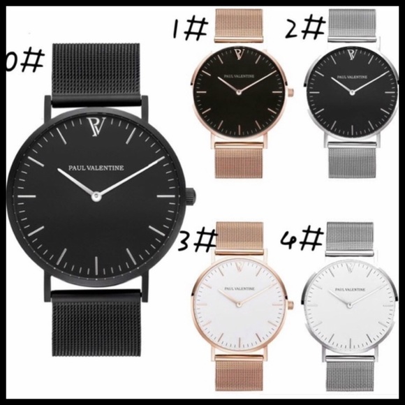 Clean simplicity silver with white face watch 💗☘️ - Picture 2 of 4